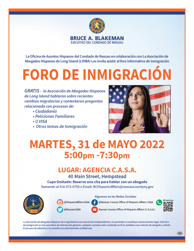 Immigration flyer