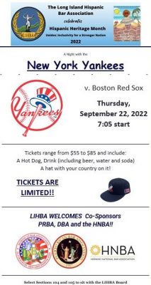 Yankees event flyer no lines