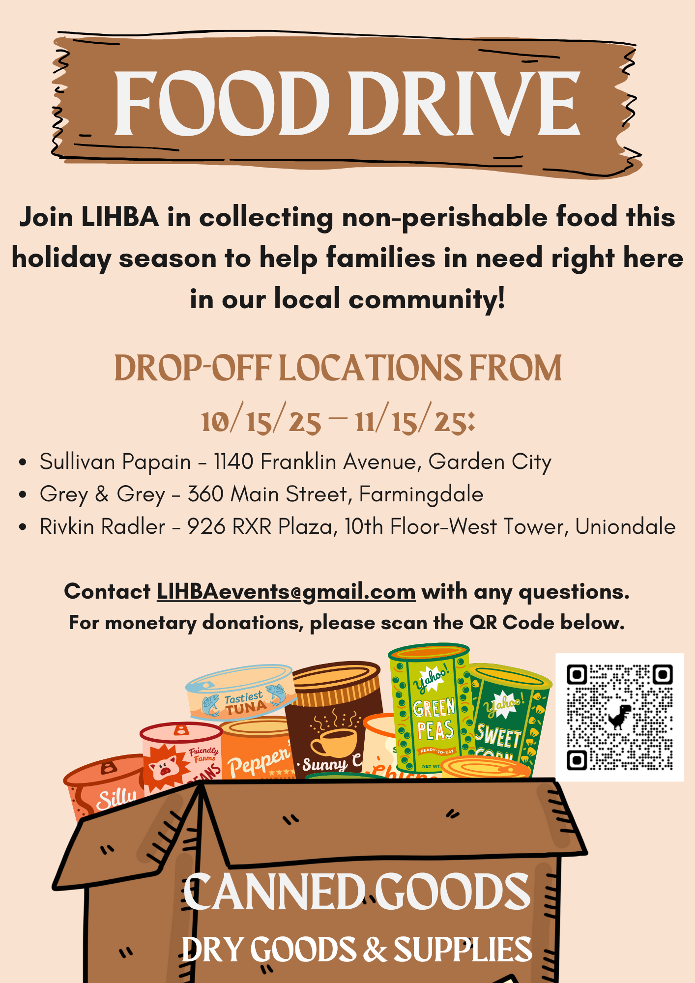 Flyer 2025 food drive Flyer 2025 food drive